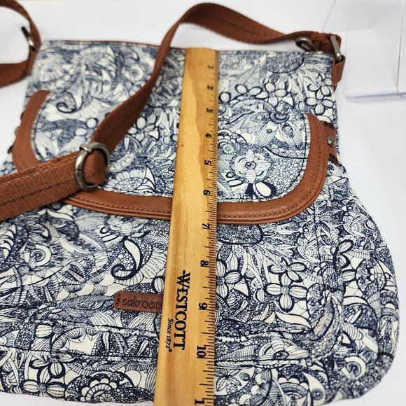 Sakroots Artist Circle Crossbody Bag Floral Print 11x10 Shoulder Purse NWOT - Picture 12 of 12